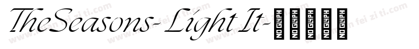TheSeasons- Light It字体转换